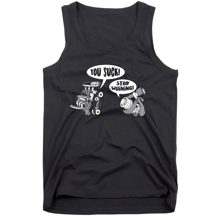 Funny Stop Whining Car Mechanic Precision Turbo For Men Tank Top