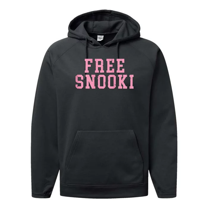 Free Snooki Woman Performance Fleece Hoodie