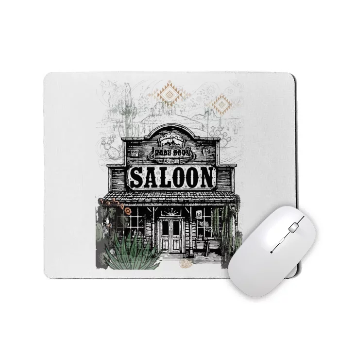 Frontier Spirit Western Saloon Mousepad