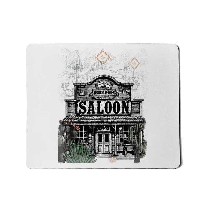 Frontier Spirit Western Saloon Mousepad