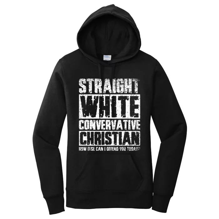 Funny Straight White Conservative Christian Women's Pullover Hoodie