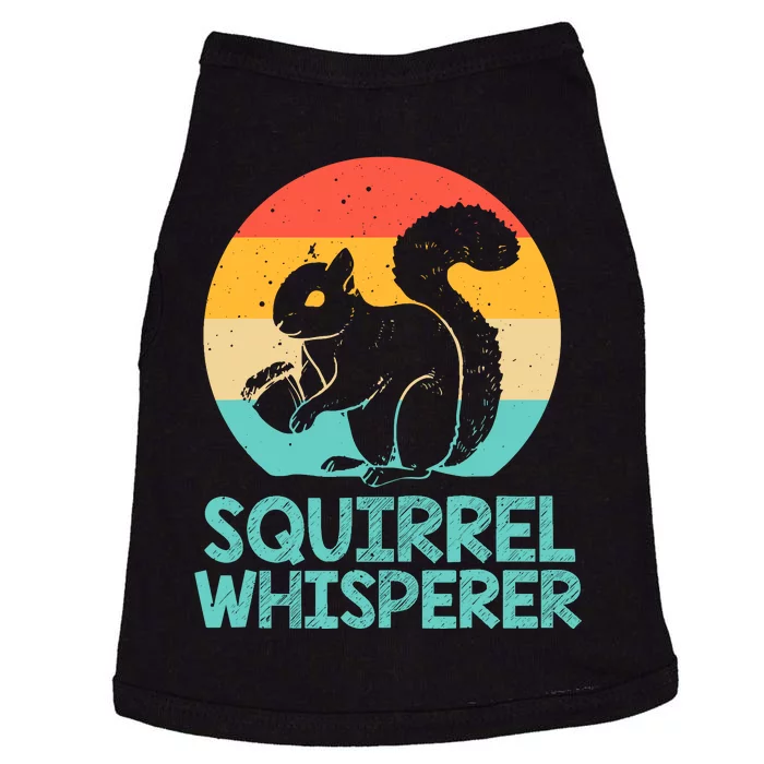 Funny Squirrel Whisperer Art Squirrel Lover Doggie Tank