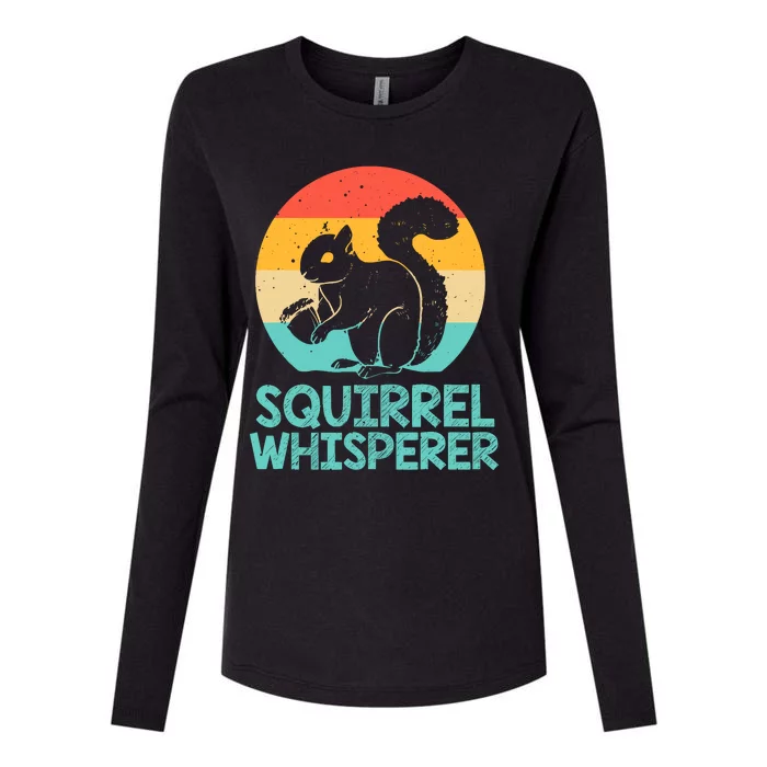 Funny Squirrel Whisperer Art Squirrel Lover Womens Cotton Relaxed Long Sleeve T-Shirt