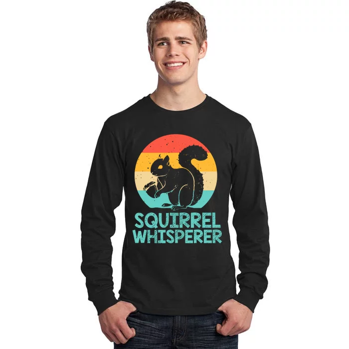 Funny Squirrel Whisperer Art Squirrel Lover Tall Long Sleeve T-Shirt