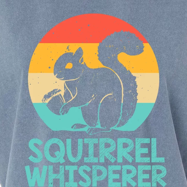 Funny Squirrel Whisperer Art Squirrel Lover Garment-Dyed Women's Muscle Tee