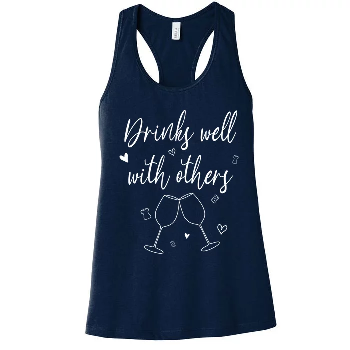 Funny S Well With Others Gift Women's Racerback Tank