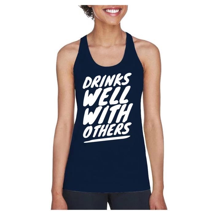 Funny S Well With Others Cute Gift Women's Racerback Tank