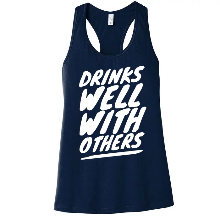 Funny S Well With Others Cute Gift Women's Racerback Tank