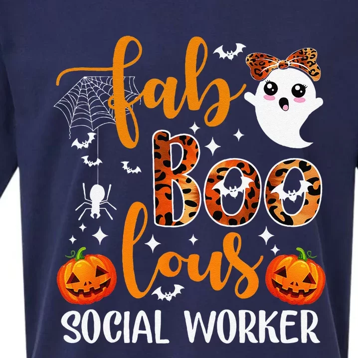 Faboolous Social Worker Funny Social Worker Halloween Sueded Cloud Jersey T-Shirt