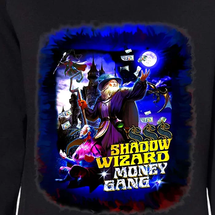 Funny Shadow Wizard Money Gang Womens California Wash Sweatshirt