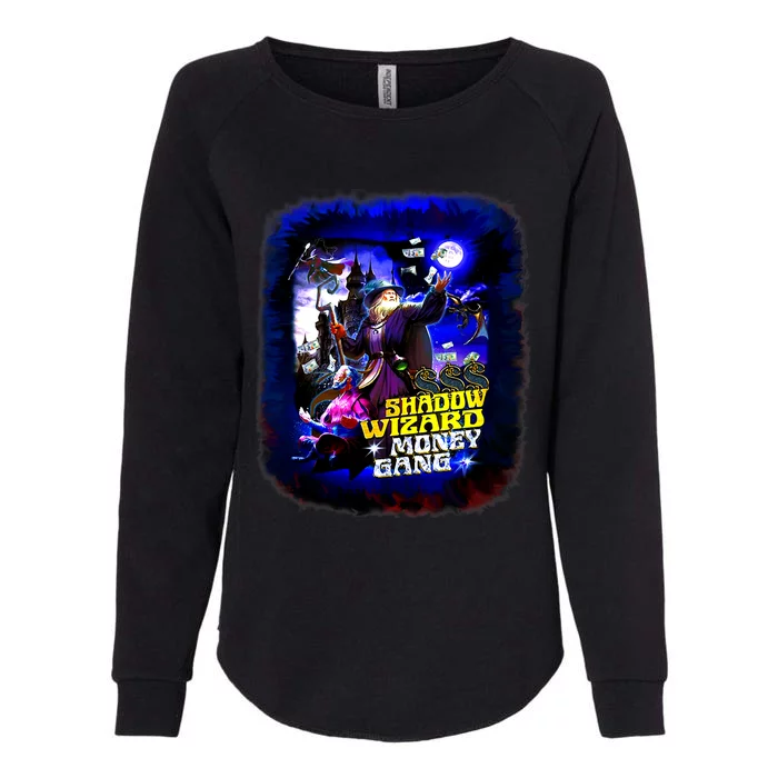 Funny Shadow Wizard Money Gang Womens California Wash Sweatshirt