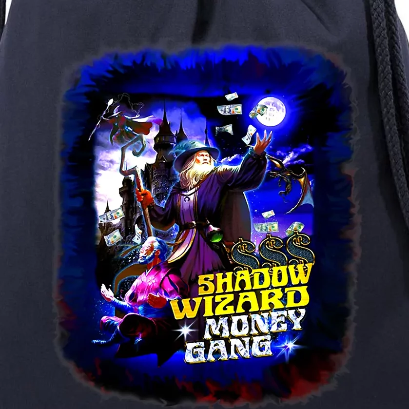 Funny Shadow Wizard Money Gang Drawstring Bag