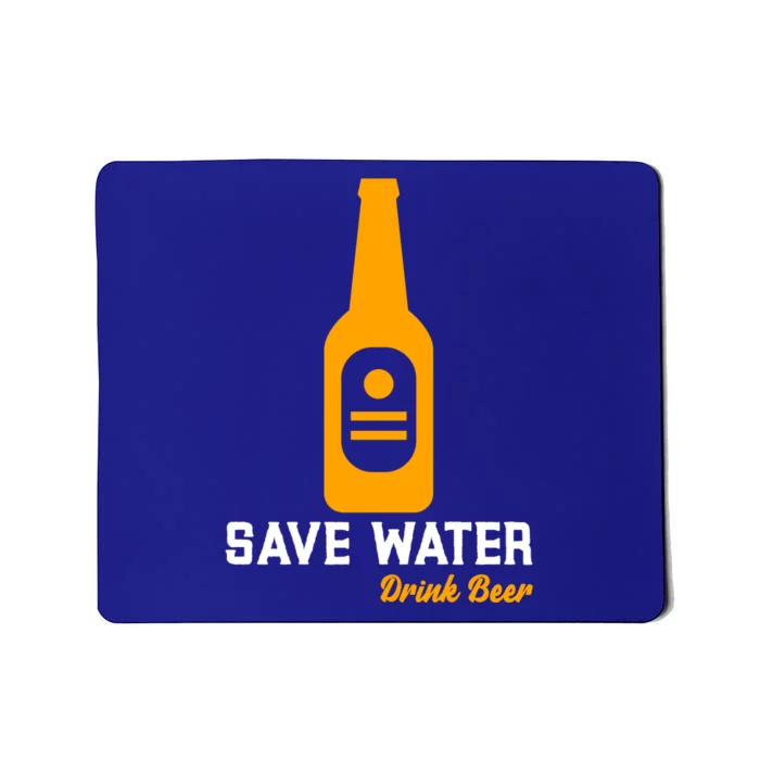 Funny Save Water Beer Dad Joke Cool Gift Mousepad