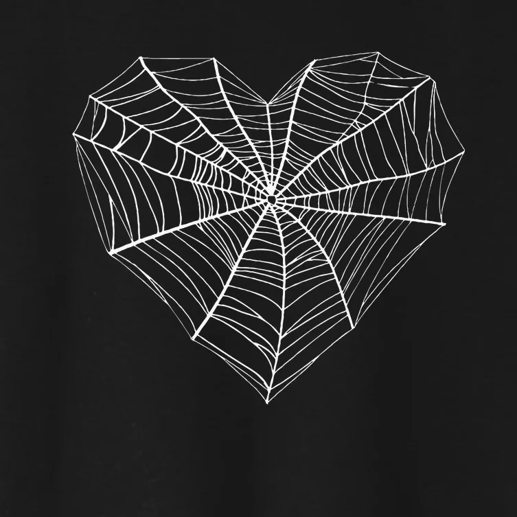 Funny Spider Web Design For Men Women Kids Insect Web Lovers Women's Crop Top Tee