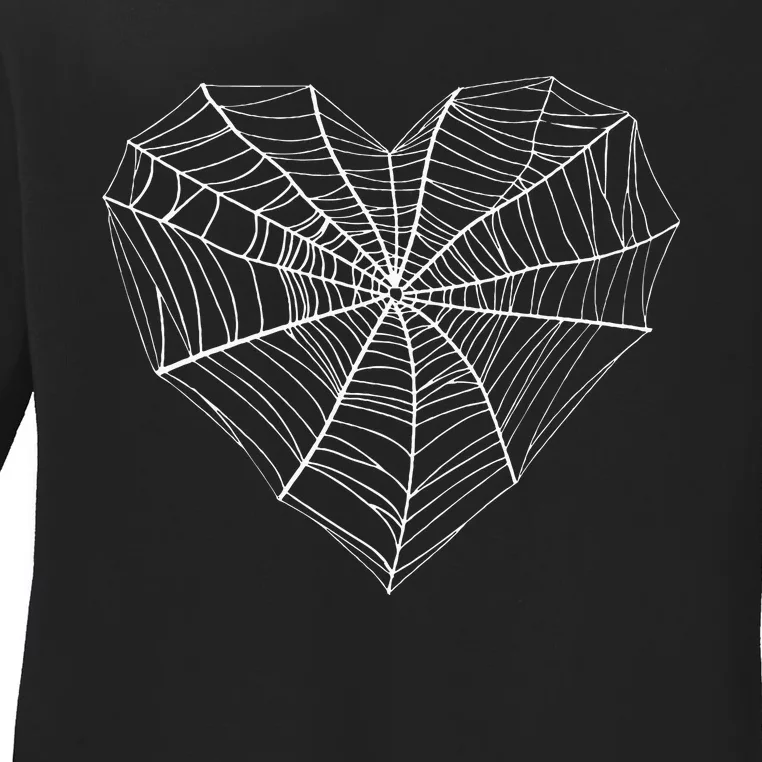 Funny Spider Web Design For Men Women Kids Insect Web Lovers Ladies Long Sleeve Shirt