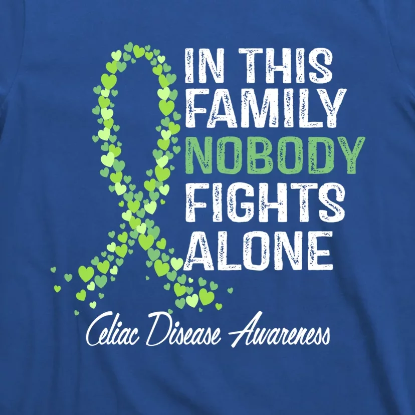 Family Support Warrior Fighter Celiac Disease Awareness Gift T-Shirt