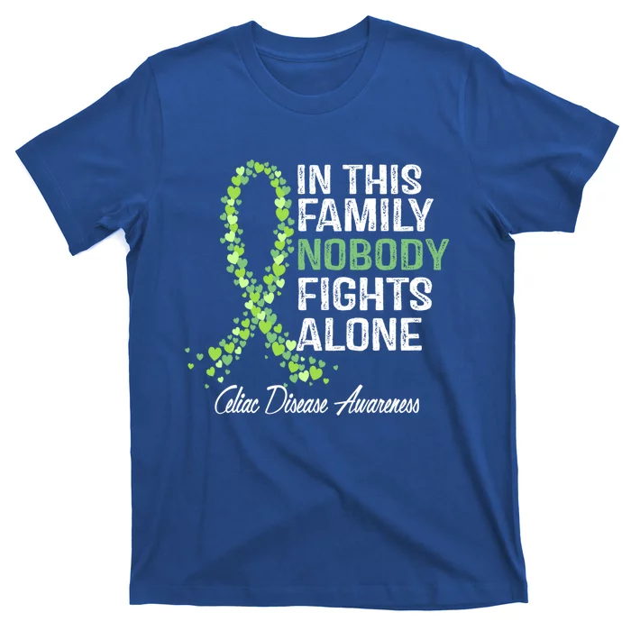 Family Support Warrior Fighter Celiac Disease Awareness Gift T-Shirt