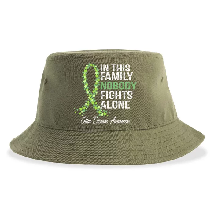 Family Support Warrior Fighter Celiac Disease Awareness Gift Sustainable Bucket Hat