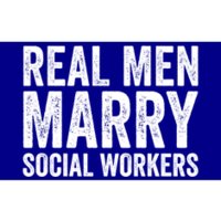 Funny Social Worker Gift Real Marry Social Workers Gift Bumper Sticker