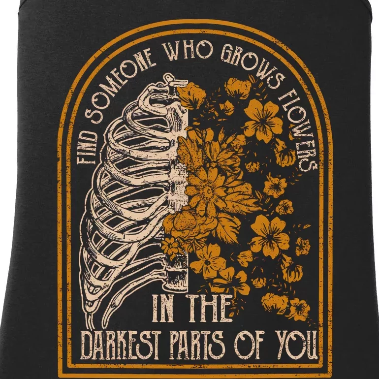 Find Someone Who Grows Flowers In The Darkest Parts Of You Cowboys Zach Ladies Essential Tank