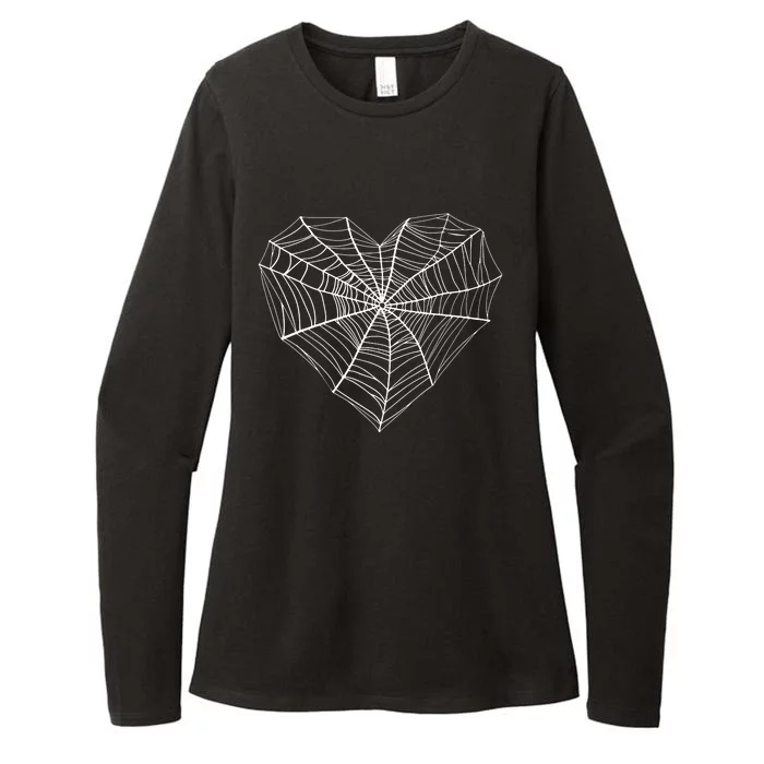 Funny Spider Web Design For Women Insect Web Lovers Womens CVC Long Sleeve Shirt