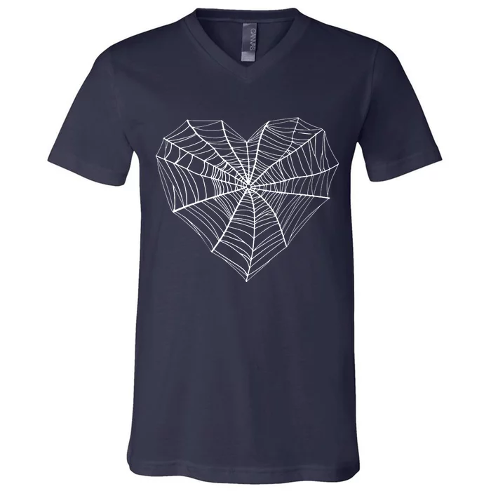 Funny Spider Web Design For Women Insect Web Lovers V-Neck T-Shirt