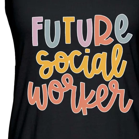 Future Social Worker Ladies Essential Flowy Tank