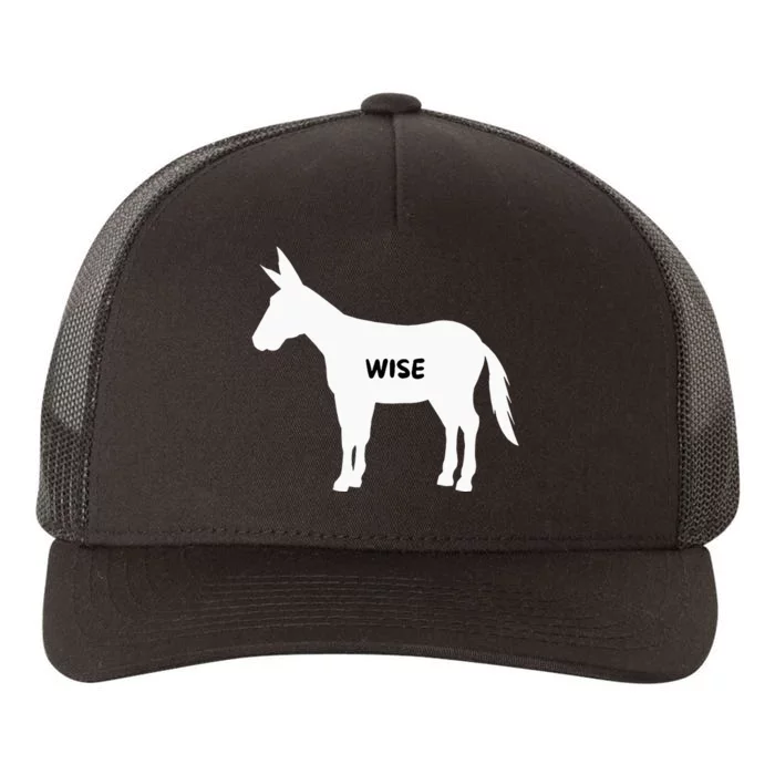 Funny Sarcastic Wise Donkey Lovers Yupoong Adult 5-Panel Trucker Hat