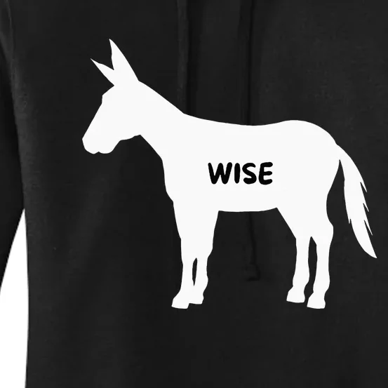 Funny Sarcastic Wise Donkey Lovers Women's Pullover Hoodie