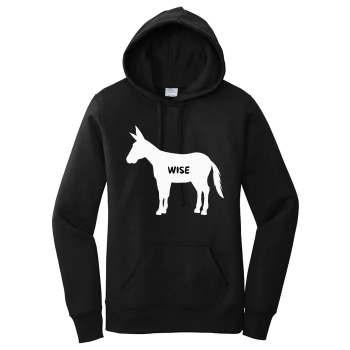 Funny Sarcastic Wise Donkey Lovers Women's Pullover Hoodie