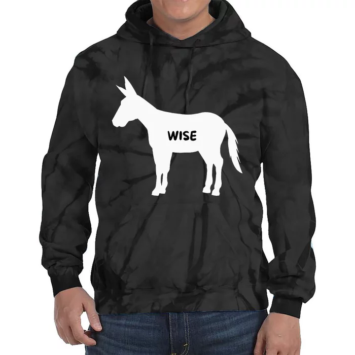 Funny Sarcastic Wise Donkey Lovers Tie Dye Hoodie