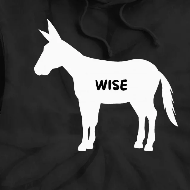 Funny Sarcastic Wise Donkey Lovers Tie Dye Hoodie