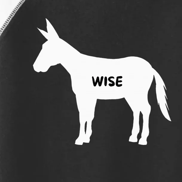 Funny Sarcastic Wise Donkey Lovers Toddler Fine Jersey T-Shirt