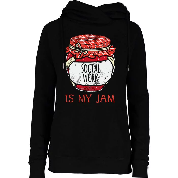 Fun Social Work Humor Funny Cute Social Worker Womens Funnel Neck Pullover Hood