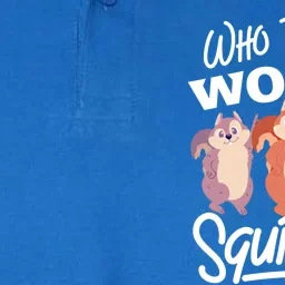 Funny Squirrels: Who Run The World Squirrel Whisperer Gift Softstyle Adult Sport Polo