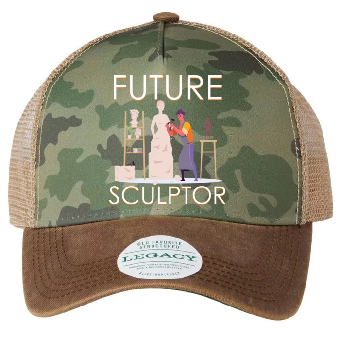 Future Sculptor Wood Carving Sculptor Gift Legacy Tie Dye Trucker Hat