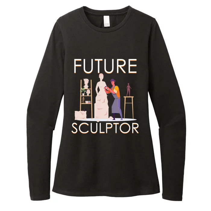 Future Sculptor Wood Carving Sculptor Gift Womens CVC Long Sleeve Shirt