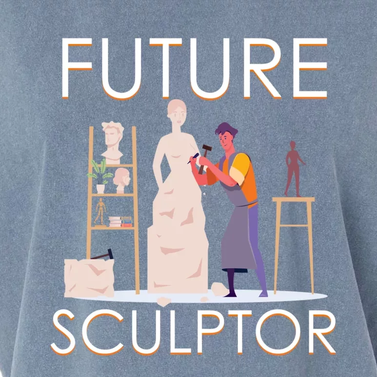 Future Sculptor Wood Carving Sculptor Gift Garment-Dyed Women's Muscle Tee