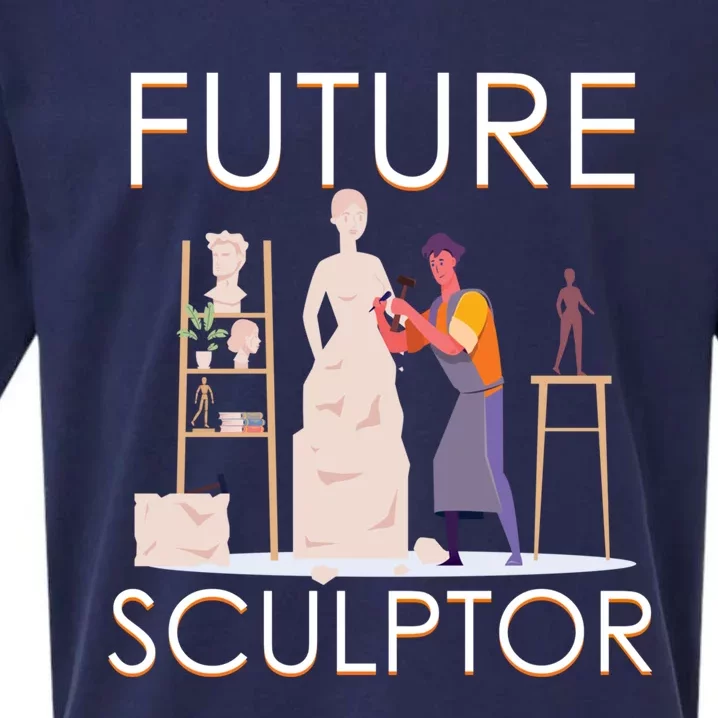 Future Sculptor Wood Carving Sculptor Gift Sueded Cloud Jersey T-Shirt