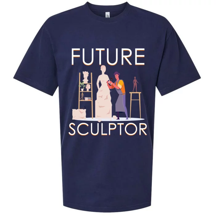 Future Sculptor Wood Carving Sculptor Gift Sueded Cloud Jersey T-Shirt