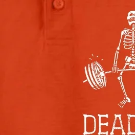 Funny Skeleton Weight Lifting Workout Dry Zone Grid Performance Polo