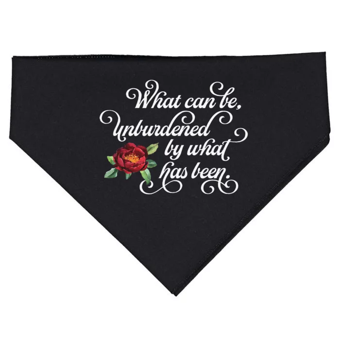 Fancy Script What Can Be Unburdened By What Has Been USA-Made Doggie Bandana