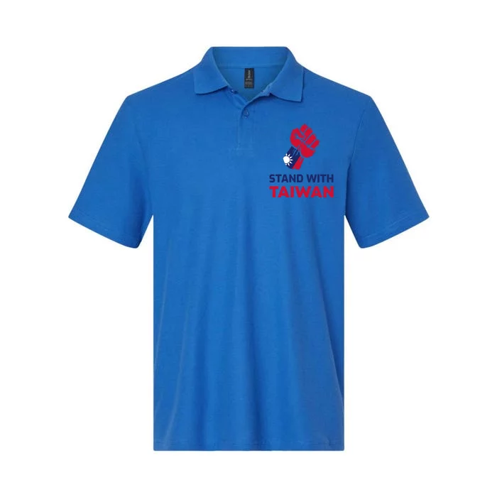 Fist Stand With Taiwan Gift Softstyle Adult Sport Polo