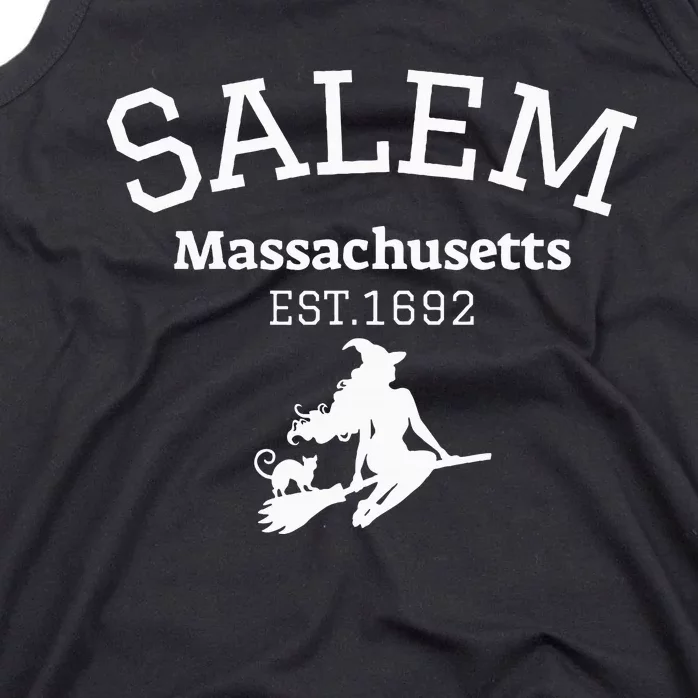 Funny Salem Witch Est 1692 Salem Massachusetts Halloween Tank Top