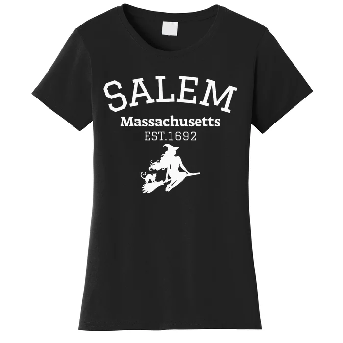 Funny Salem Witch Est 1692 Salem Massachusetts Halloween Women's T-Shirt