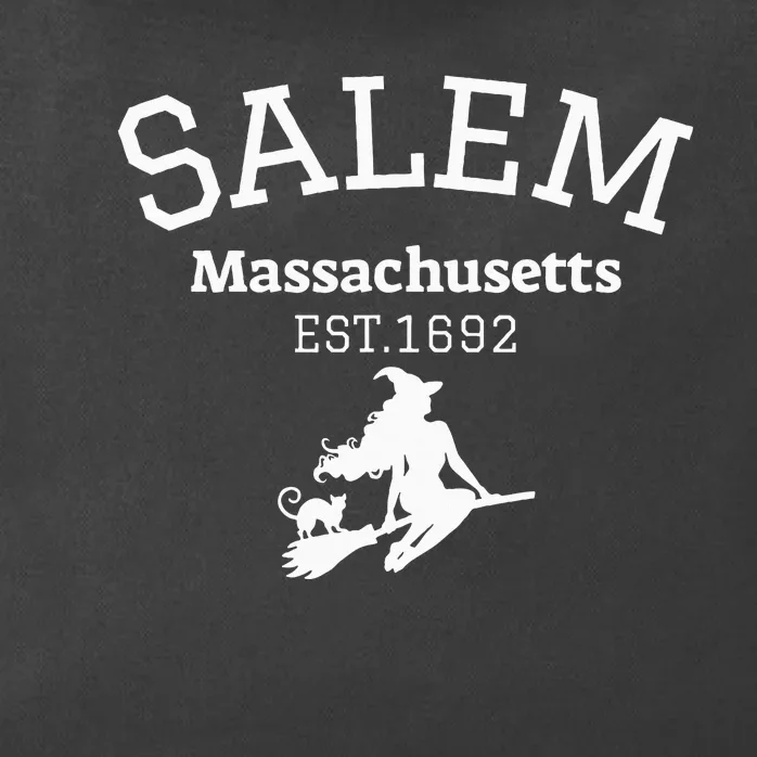 Funny Salem Witch Est 1692 Salem Massachusetts Halloween Zip Tote Bag