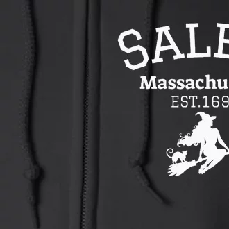 Funny Salem Witch Est 1692 Salem Massachusetts Halloween Full Zip Hoodie