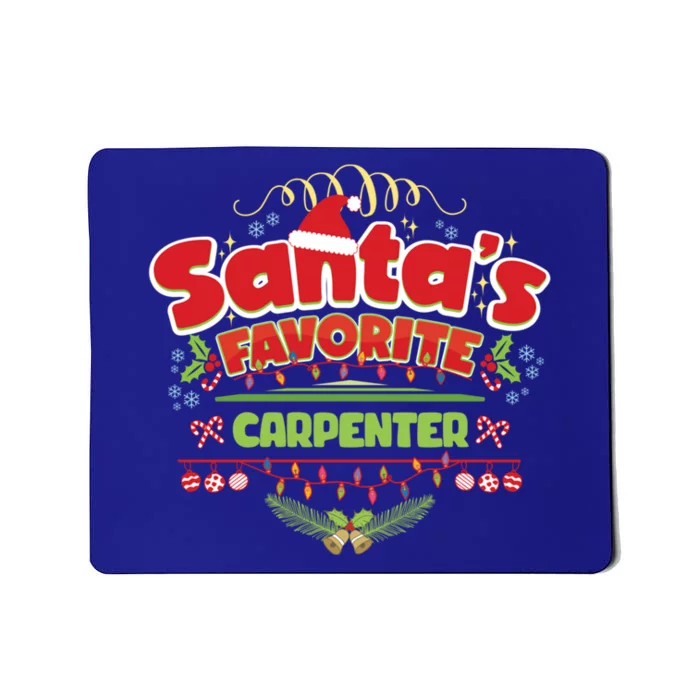 Funny Santa Xmas Gift Christmas Funny Gift For Carpenter Gift Mousepad