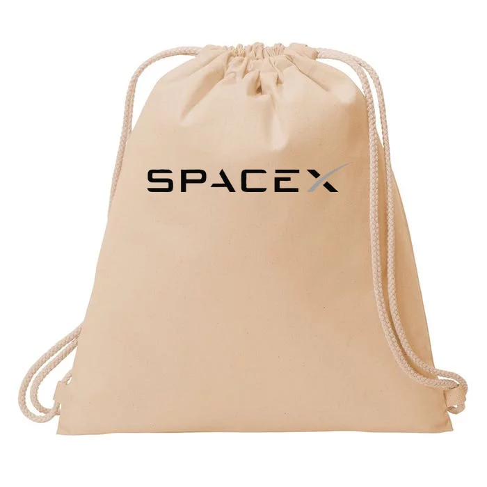 Funny Space X Logo Gift Drawstring Bag