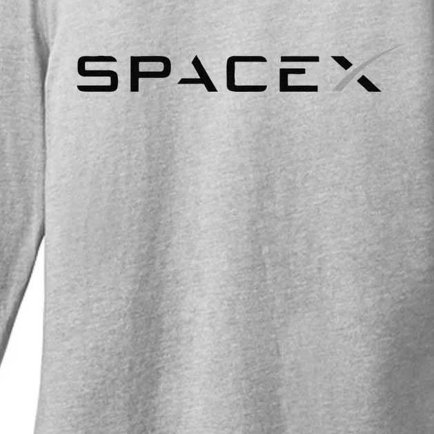 Funny Space X Logo Gift Womens CVC Long Sleeve Shirt